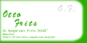 otto frits business card